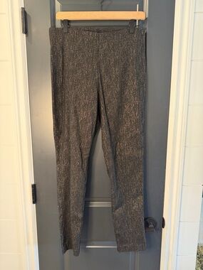 Metallic gold and black high-rise pixie pants, size Med